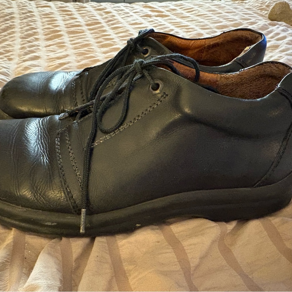 Birkenstock Men's Dark Leather Oxfords Footprints